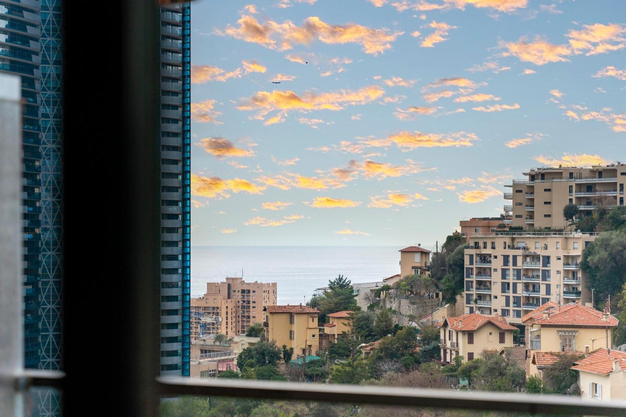 博索莱伊5mn Monaco - Vue mer - Parking - Piscine - BB公寓 外观 照片