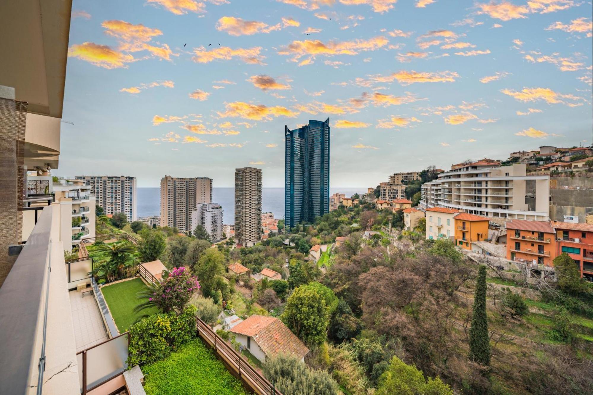 博索莱伊5mn Monaco - Vue mer - Parking - Piscine - BB公寓 外观 照片