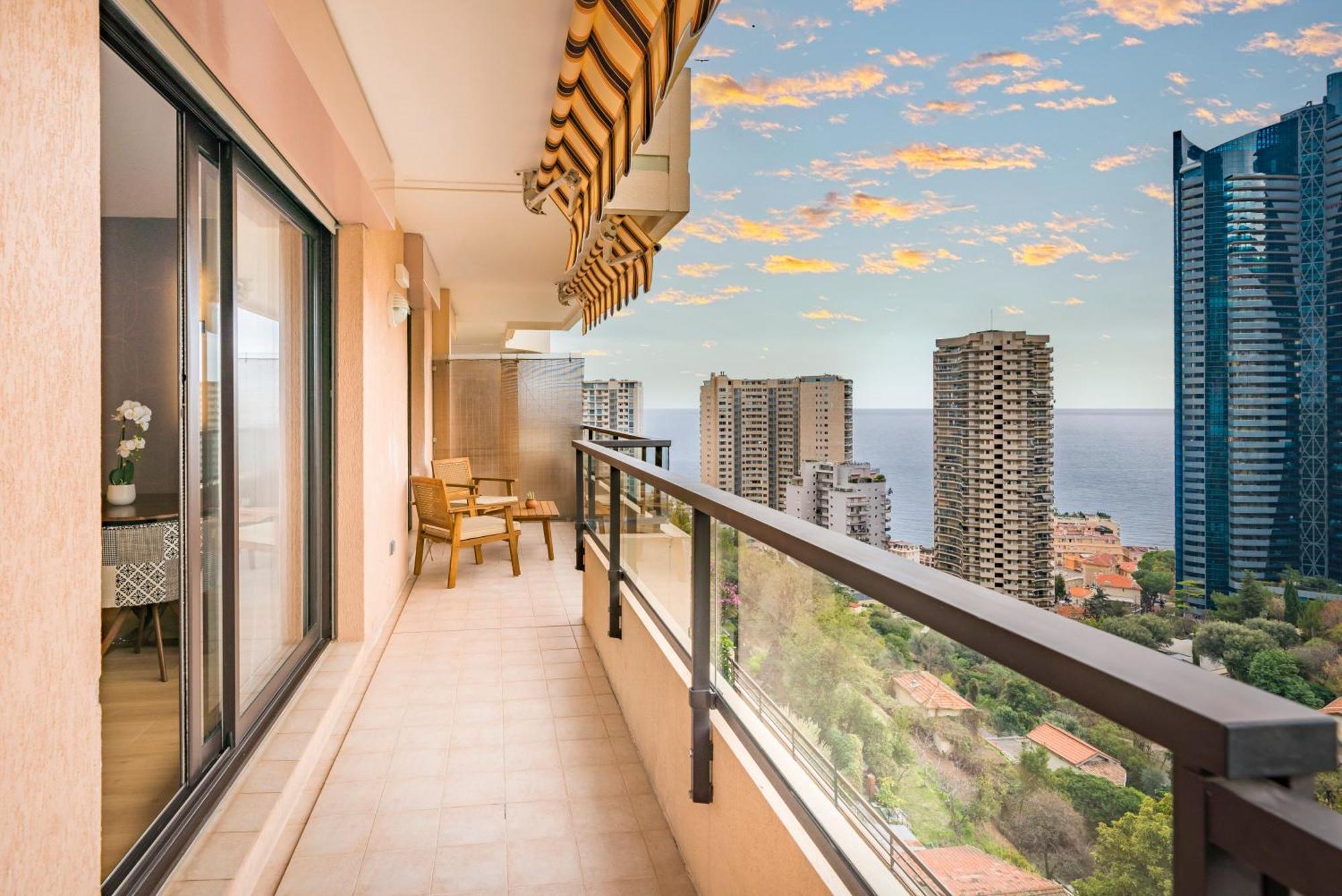 博索莱伊5mn Monaco - Vue mer - Parking - Piscine - BB公寓 外观 照片