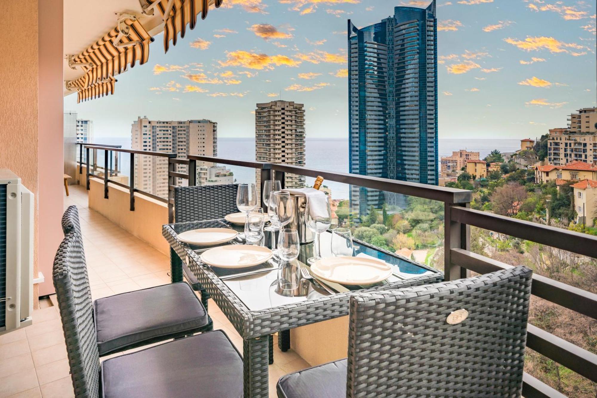 博索莱伊5mn Monaco - Vue mer - Parking - Piscine - BB公寓 外观 照片