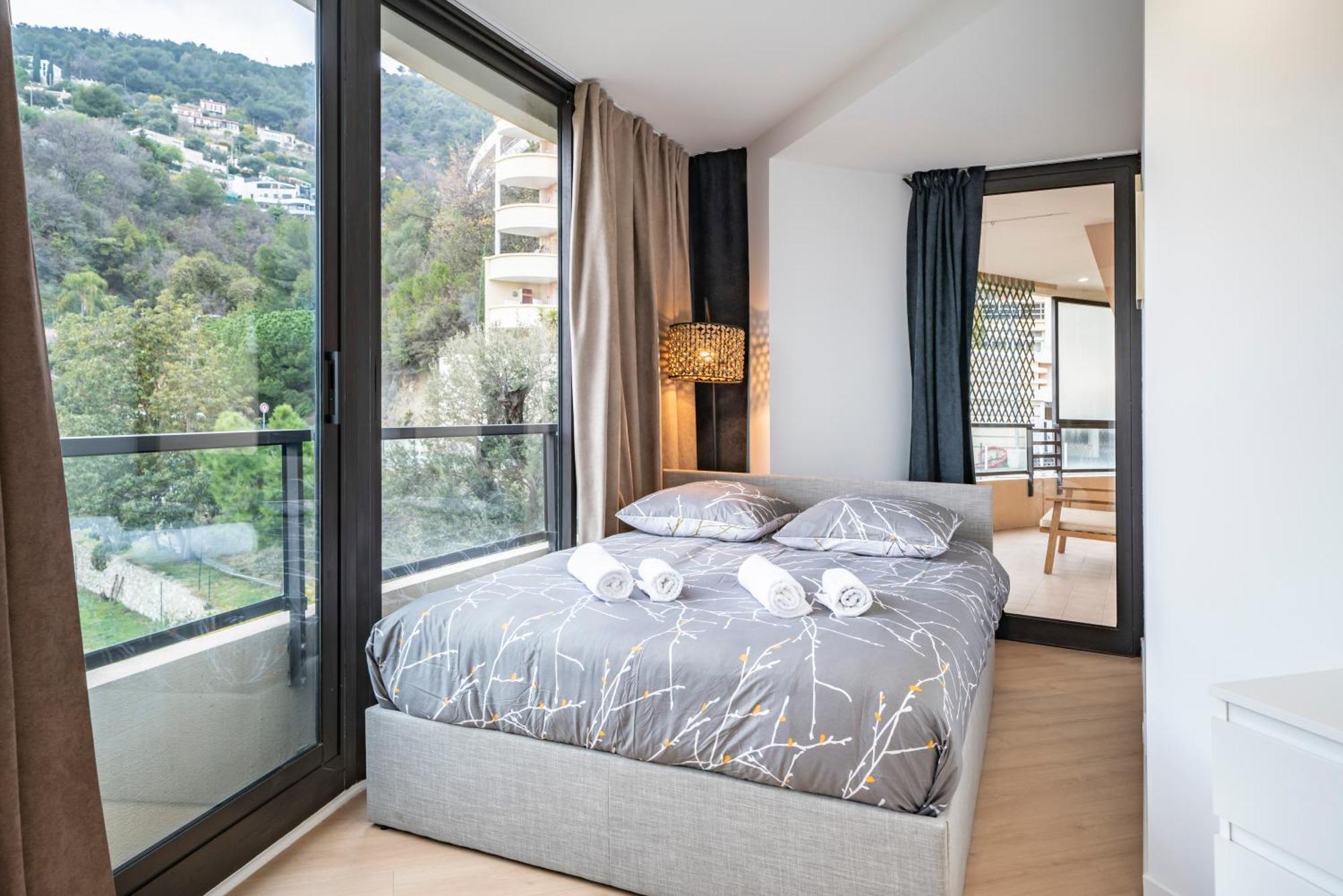 博索莱伊5mn Monaco - Vue mer - Parking - Piscine - BB公寓 外观 照片