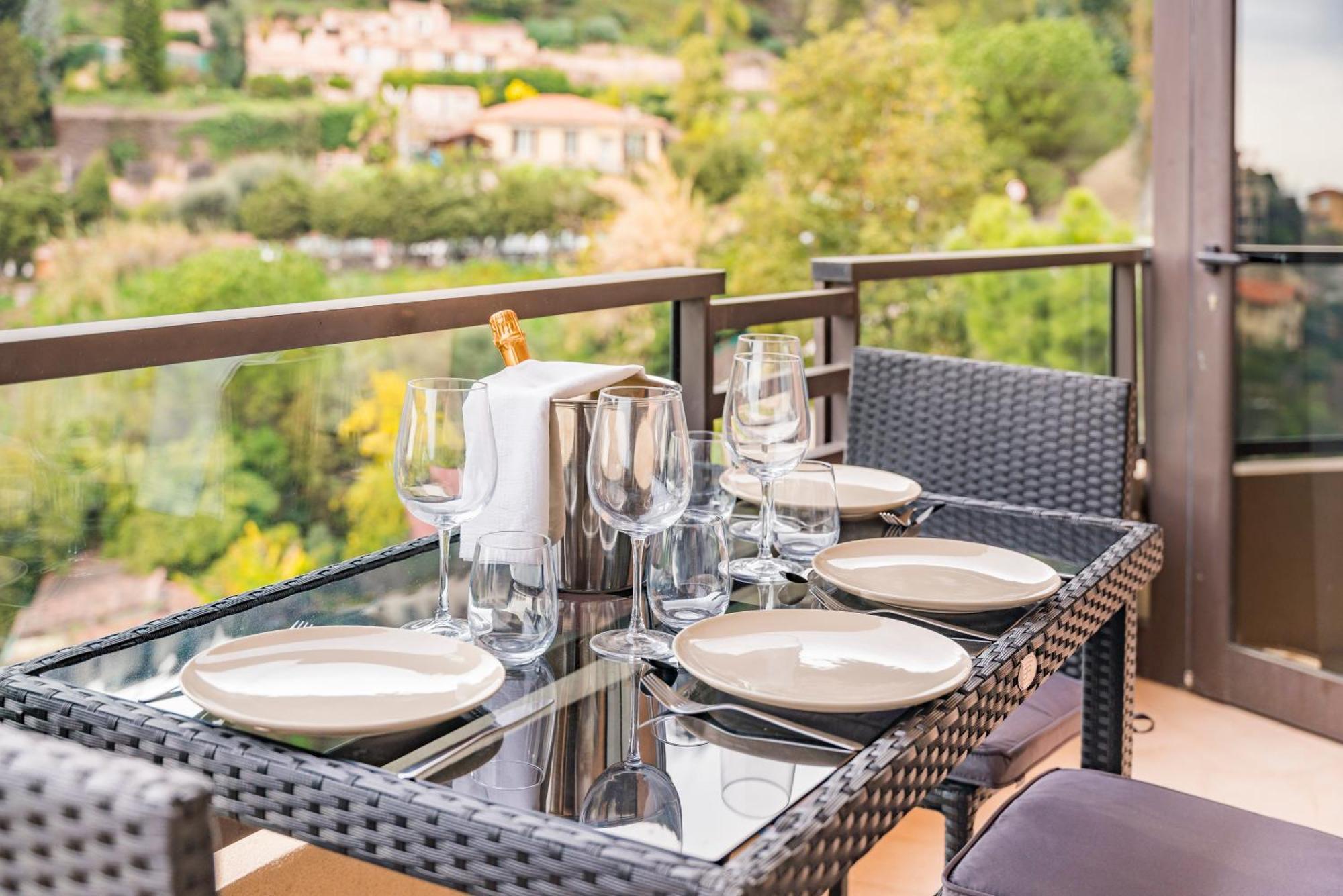 博索莱伊5mn Monaco - Vue mer - Parking - Piscine - BB公寓 外观 照片