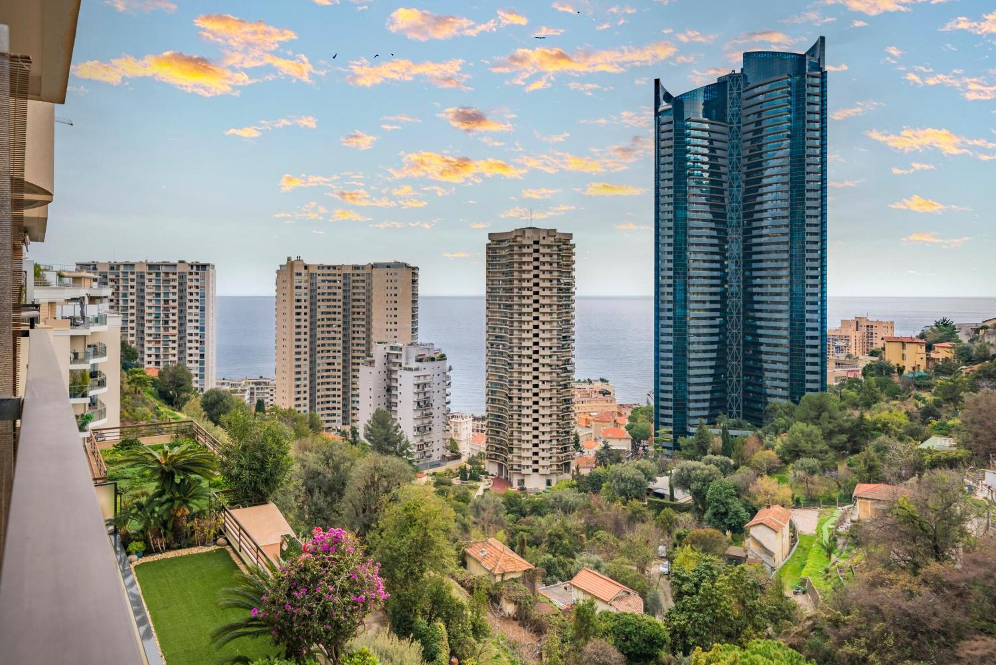 博索莱伊5mn Monaco - Vue mer - Parking - Piscine - BB公寓 外观 照片