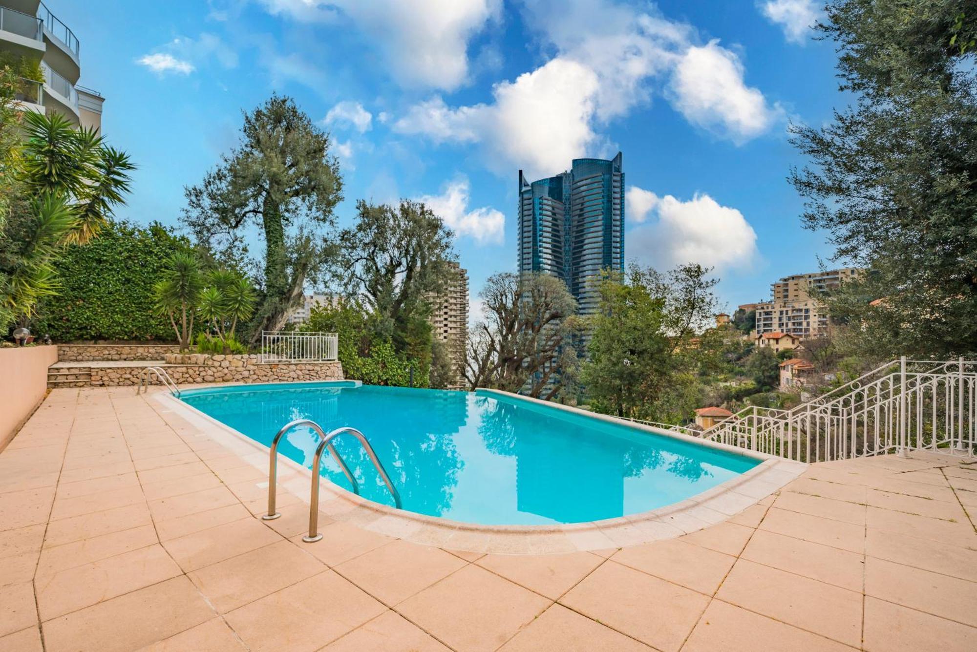 博索莱伊5mn Monaco - Vue mer - Parking - Piscine - BB公寓 外观 照片
